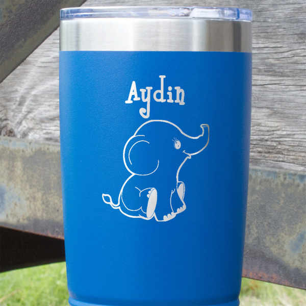 Safari Blue Polar Camel Tumbler - 20oz - Close Up