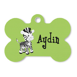 Safari Bone Shaped Dog ID Tag (Personalized)