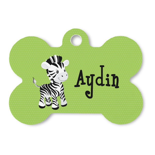 Custom Safari Bone Shaped Dog ID Tag (Personalized)