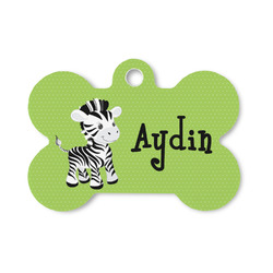 Safari Bone Shaped Dog ID Tag - Small (Personalized)