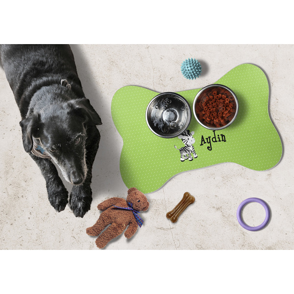 Safari Bone Shaped Mat w/ Food & Water