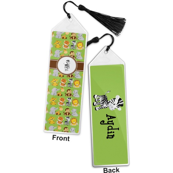 Safari Bookmark with tassel - Front and Back
