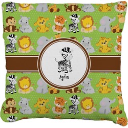 Safari Faux-Linen Throw Pillow 18" (Personalized)