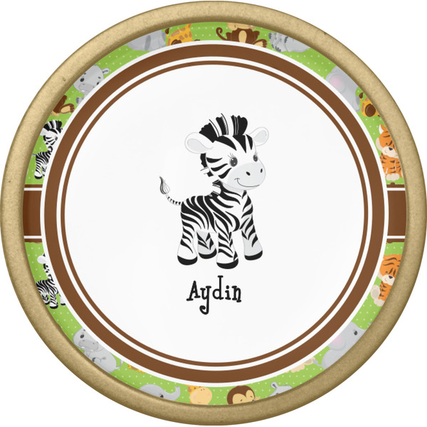 Safari Cabinet Knob - Gold - Front