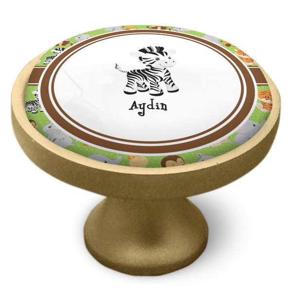 Safari Cabinet Knob - Gold - Side