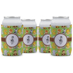 Safari Can Cooler (12 oz) - Set of 4 w/ Name or Text