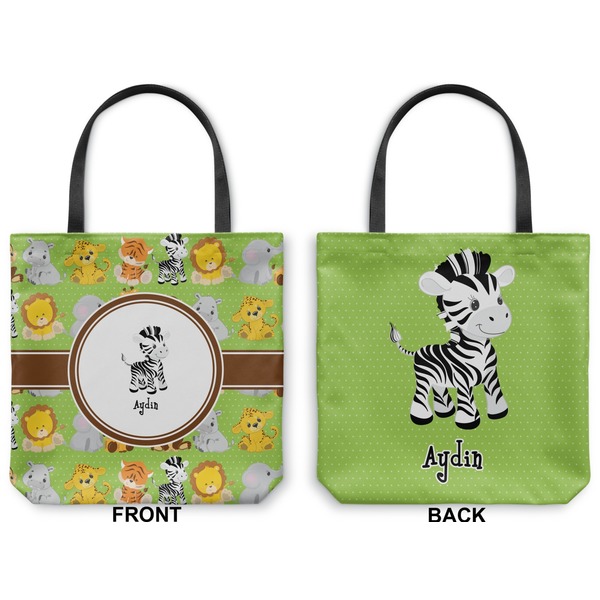 Safari Canvas Tote - Front and Back