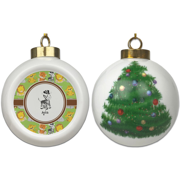 Safari Ceramic Christmas Ornament - X-Mas Tree (APPROVAL)
