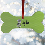 Safari Ceramic Dog Ornament w/ Name or Text