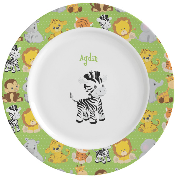 Custom Safari Ceramic Dinner Plates (Set of 4) (Personalized)