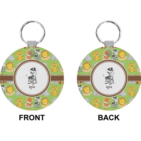 Safari Circle Keychain (Front + Back)