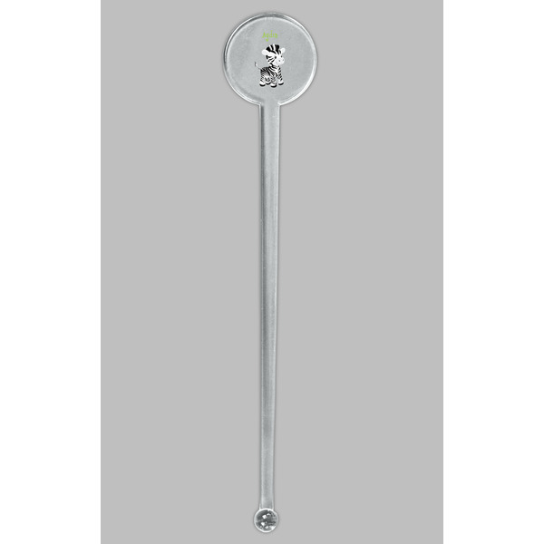 Safari Clear Plastic 7" Stir Stick - Round - Single Stick