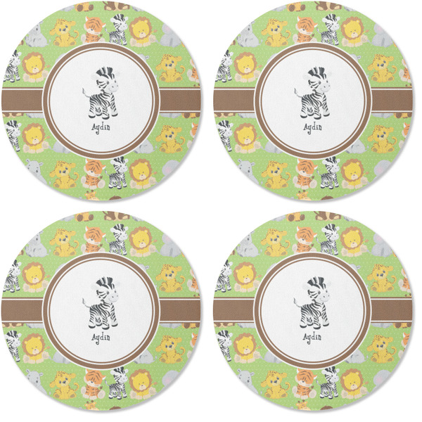 Safari Coaster Round Rubber Back - Apvl