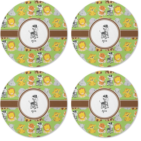 Safari Coaster Round Rubber Back - Apvl