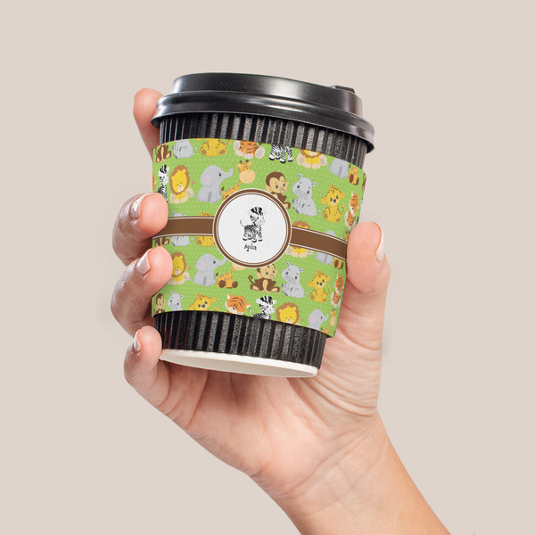 Safari Coffee Cup Sleeve - LIFESTYLE
