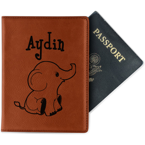 Custom Safari Passport Holder - Faux Leather (Personalized)