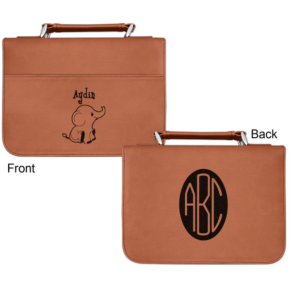 Safari Cognac Leatherette Bible Covers - Small Double Sided Apvl