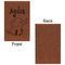 Safari Cognac Leatherette Journal - Single Sided - Apvl