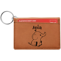 Safari Leatherette Keychain ID Holder (Personalized)
