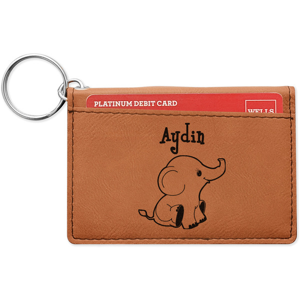 Custom Safari Leatherette Keychain ID Holder (Personalized)