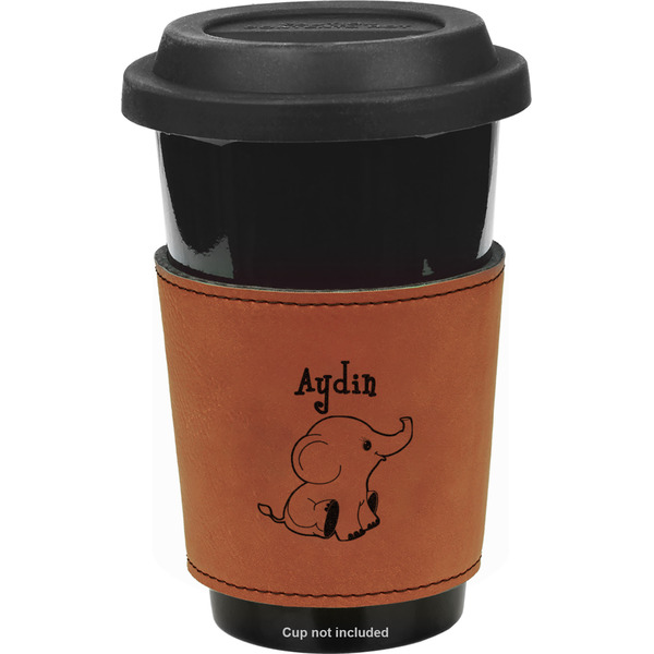 Custom Safari Leatherette Cup Sleeve - Double Sided (Personalized)