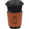 Safari Cognac Leatherette Mug Sleeve - Front
