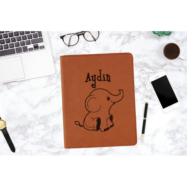 Safari Cognac Leatherette Portfolios - Lifestyle Image