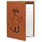 Safari Cognac Leatherette Portfolios with Notepad - Large - Main