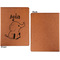 Safari Cognac Leatherette Portfolios with Notepad - Small - Single Sided- Apvl