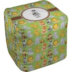 Safari Cube Pouf Ottoman - 13" (Personalized)