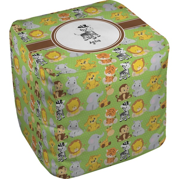 Custom Safari Cube Pouf Ottoman (Personalized)