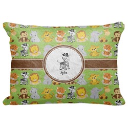 Safari Decorative Baby Pillowcase - 16"x12" (Personalized)