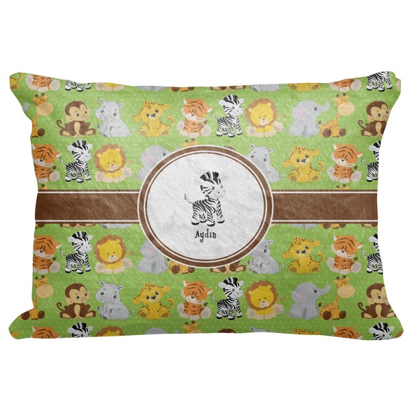 Custom Safari Decorative Baby Pillowcase - 16"x12" (Personalized)