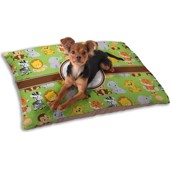 Custom Safari Dog Bed - Small w/ Name or Text