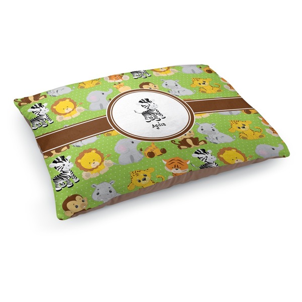 Custom Safari Dog Bed - Medium w/ Name or Text