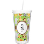 Safari Double Wall Tumbler with Straw (Personalized)