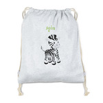 Safari Drawstring Backpack - Sweatshirt Fleece - Double Sided (Personalized)