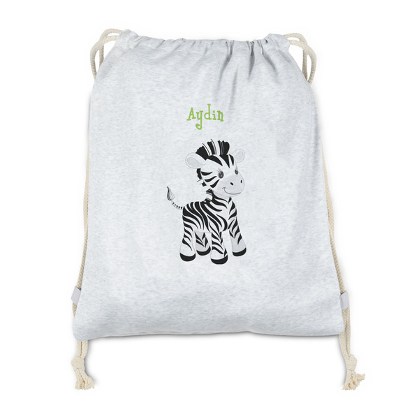 Custom Safari Drawstring Backpack - Sweatshirt Fleece - Double Sided (Personalized)