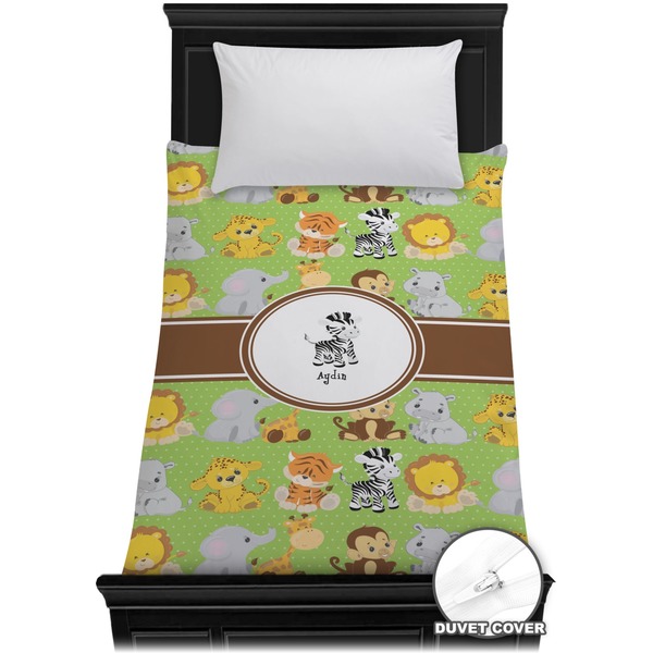 Custom Safari Duvet Cover - Twin (Personalized)