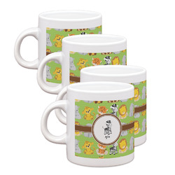 Safari Single Shot Espresso Cups - Set of 4 (Personalized)
