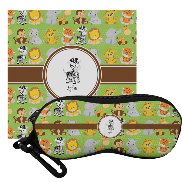 Custom Safari Eyeglass Case & Cloth (Personalized)