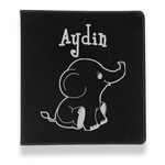 Safari Leather Binder - 1" - Black (Personalized)