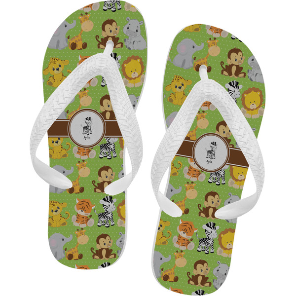 Custom Safari Flip Flops - Large (Personalized)