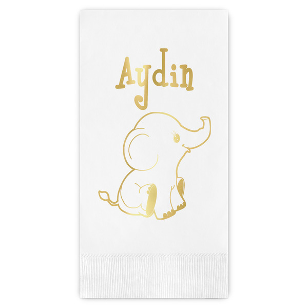 Custom Safari Guest Napkins - Foil Stamped (Personalized)