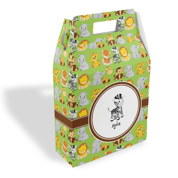 Custom Safari Gable Favor Box (Personalized)