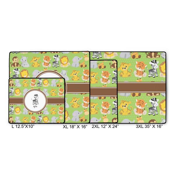 Safari Gaming Mats - SIZE CHART