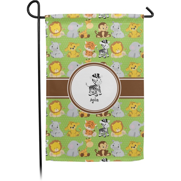 Custom Safari Small Garden Flag - Double Sided w/ Name or Text