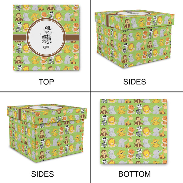Safari Gift Boxes with Lid - Canvas Wrapped - Large - Approval