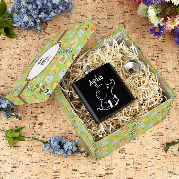 Safari Gift Boxes with Lid - Canvas Wrapped - Large - In Context