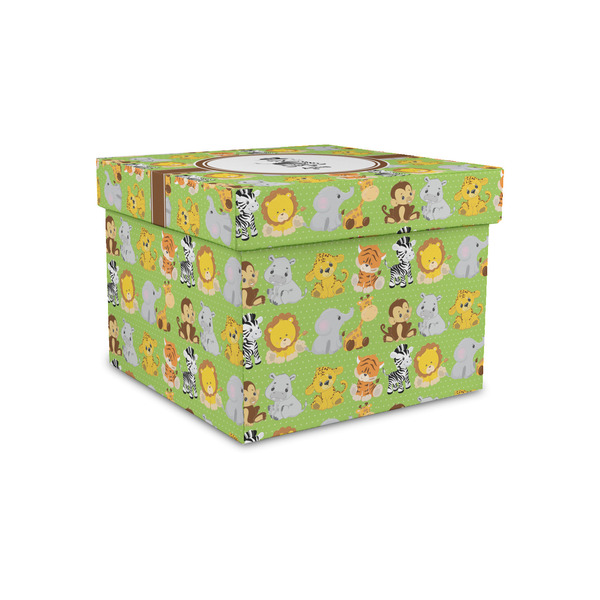 Safari Gift Boxes with Lid - Canvas Wrapped - Small - Front/Main